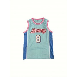 #24 Men's Basketball Jersey Light Blue Sports Training Jersey Breathable And Comfortable Vest S-3XL