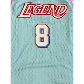 #24 Men's Basketball Jersey Light Blue Sports Training Jersey Breathable And Comfortable Vest S-3XL