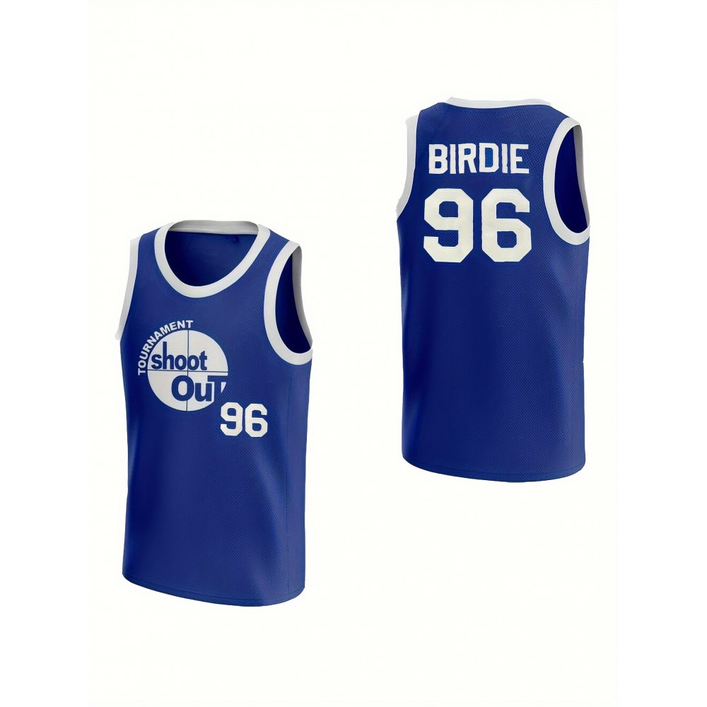 Tournament Shoot Out Basketball Jersey 96 Blue Basketball Vest Stitched Movie Jersey For Men S-3XL Tournament Shoot Out Basketball Jersey 96 Blue Basketball Vest Stitched Movie Jersey For Men S-3XL