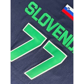 Men's #77 Embroidered Basketball Jersey - Breathable Polyester, V-Neck Sleeveless Sports Uniform for Training & Casual Wear, Machine Washable - Sizes S to 3XL, Classic Letter Embroidery Design