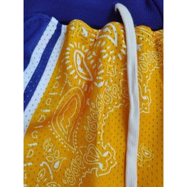 1pc Men'S Retro Embroidered Alphabet Polyester Sports Shorts, Loose Fit, Slight Stretch, Quick-Dry Mesh Breathable for Basketball, Running, Beach, Casual & Outdoor Activities - All Seasons