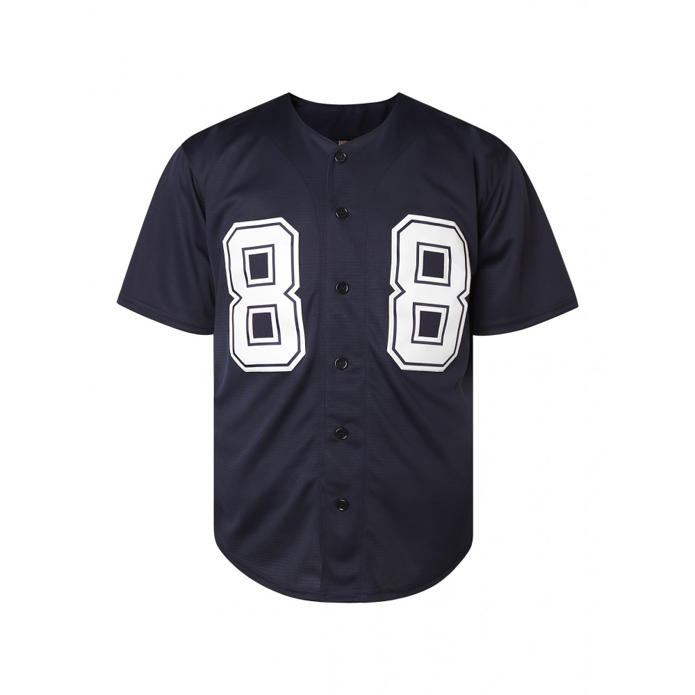 #88 Navy Vintage Baseball Jersey Men'S Size S-XXXL Stitched Name And Number