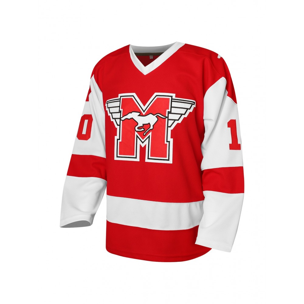 Mustangs 10 Youngblood Hamilton Jersey Embroidery Sewing Outdoor Sportswear Hip-hop Culture Movie Red