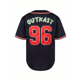 OutKast ATLIENS Baseball Jersey #96 Navy Big Boi Andre 3000 Men's