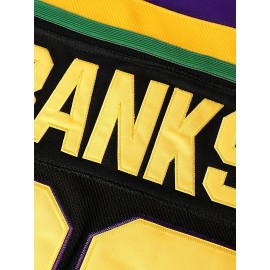 Men'S Ice Hockey Jersey #99 Adam Banks Mighty Ducks 90s Movie Retro Vintage Black