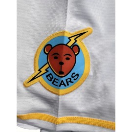 1pc Men'S Polyester Baseball Jersey - Bad News Bears #3 Tanner Boyle 1976 Chico'S Bail Bonds Embroidered Design, V-Neck, Short Sleeve, Loose Fit, Breathable & Moisture-Wicking, Button-Up Shirt for Sports & Festive Occasions, S-XXXL