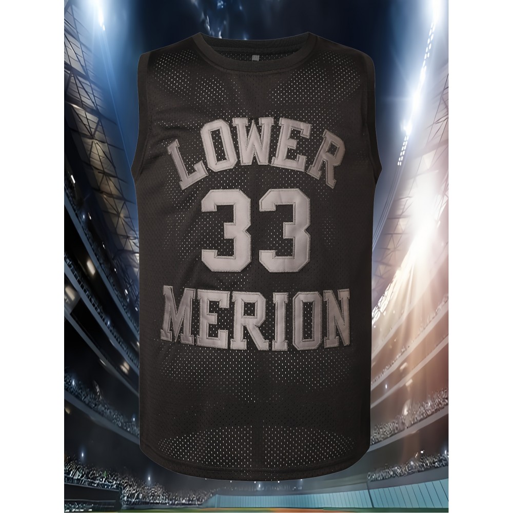 33 Basketball Suit Embroidered Men'S Basketball Vest Round Neck Polyester Sleeveless Mesh Sports Vest S-3XL 33 Basketball Suit Embroidered Men'S Basketball Vest Round Neck Polyester Sleeveless Mesh Sports Vest S-3XL