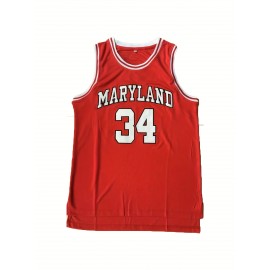 34 Men'S Basketball Jersey, Sports Training Jersey, Breathable And Comfortable Casual Vest S-3XL