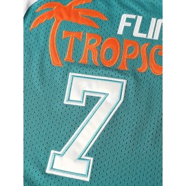 Men'S # 7 Green Basketball Shirt Round Neck S-3XL Polyester Fiber Casual Sports Design Suitable For Party Games And Casual Wear