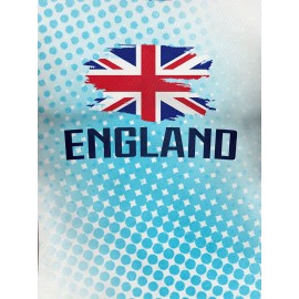 Professional Sports Fabric Men'S Creative Pattern Print England Home Soccer Jersey T-shirt