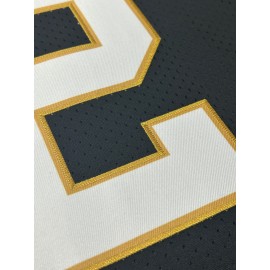 Customizable Women'S Plus Size Football Jersey - Personalized Team & Player Number, Soft Fabric, V-Neck, Short Sleeve, Black with Golden Accents, Ideal for Outdoor Sports & Events, Football Jersey, Summer Sports Wear, Sporty Design, Comfortable Fit