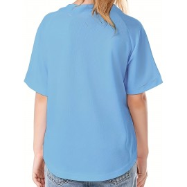 Youth Baseball Jersey Blank Boys T Shirt Button Hip Hop Fashion Sport Shirts Tops For Girls S-XL