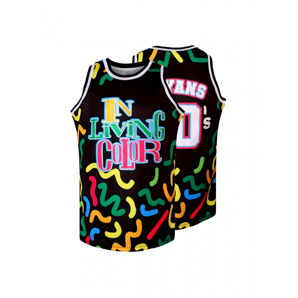 90 Basketball Jersey Stitched Men's Basketball Top Polyester Sleeveless Basketball Suit Black S-3XL 90 Basketball Jersey Stitched Men's Basketball Top Polyester Sleeveless Basketball Suit Black S-3XL