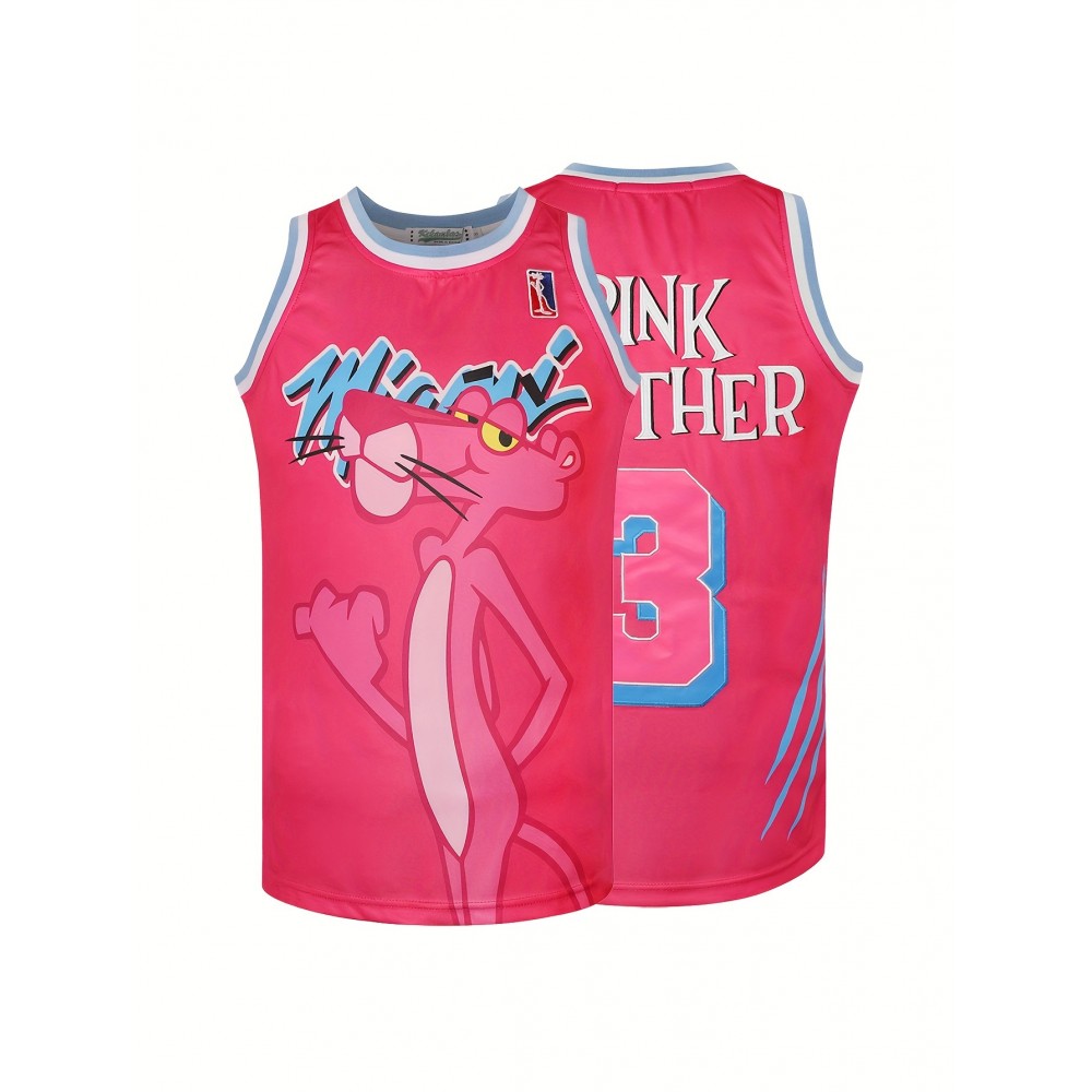 3 Basketball Jersey Stitched Men's Sports Shirt Polyester Round Neck Retro Blue Top White, Blue, Pink S-3XL 3 Basketball Jersey Stitched Men's Sports Shirt Polyester Round Neck Retro Blue Top White, Blue, Pink S-3XL